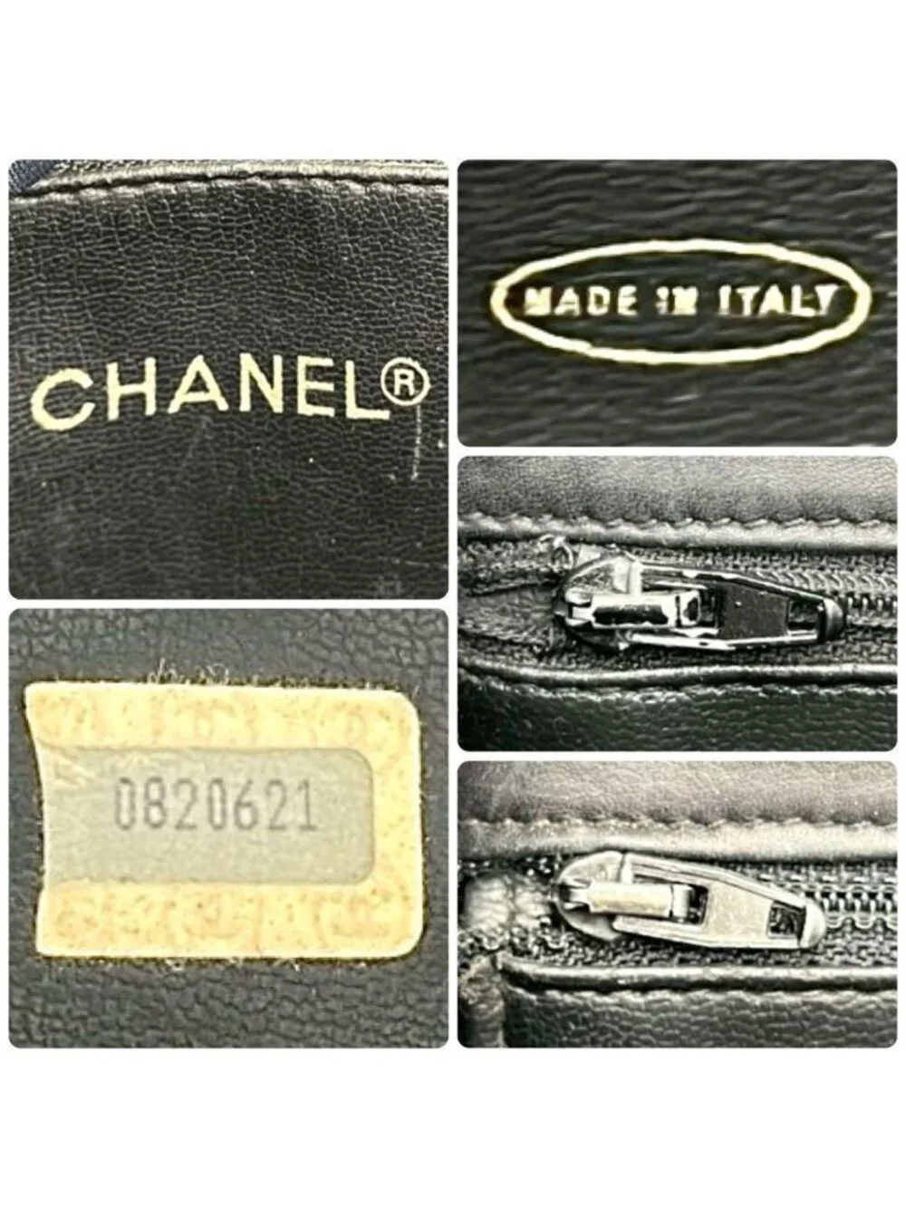 ★SOLD★ Chanel Quilted Tote Chain Lambskin Black - Picture 9 of 10